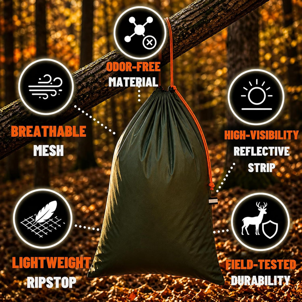 Lone Trail Elk Game Bags 5 Pack - Breathable Ripstop Hunting Meat Bags