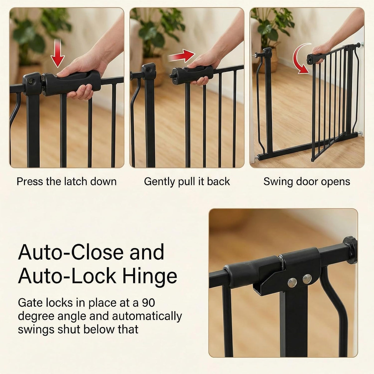 24 Inch to 29 Inch Wide Narrow Baby Gates for Small Doorways