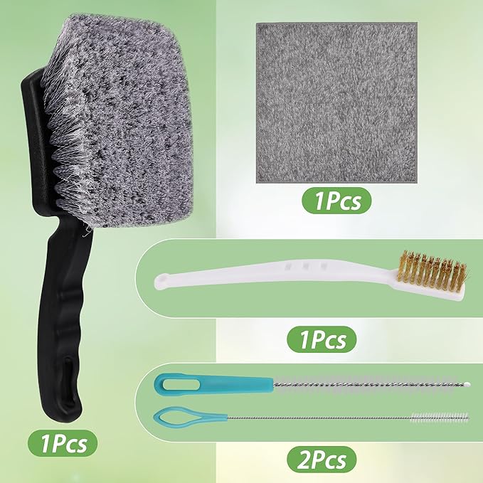 5Pcs Bird Bath Brush Kit, Larbeti 1P Hard Silk Bristle Bird Bath Cleaner Brush - Image 6