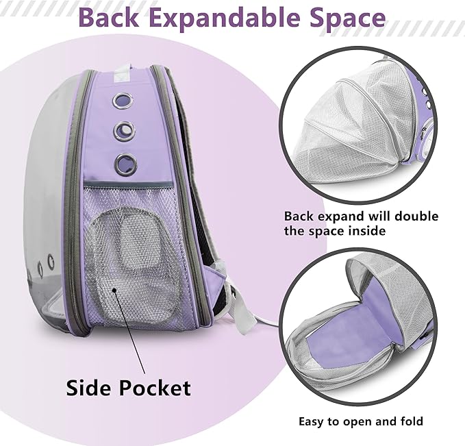 Cat Backpack Carrier Back Expandable Bubble Pet Carrier Backpack - Image 3