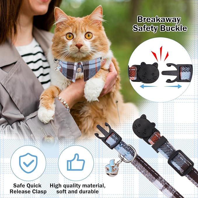 Cat Collar with Bells Breakaway, Shirt Cat Collar - Image 4