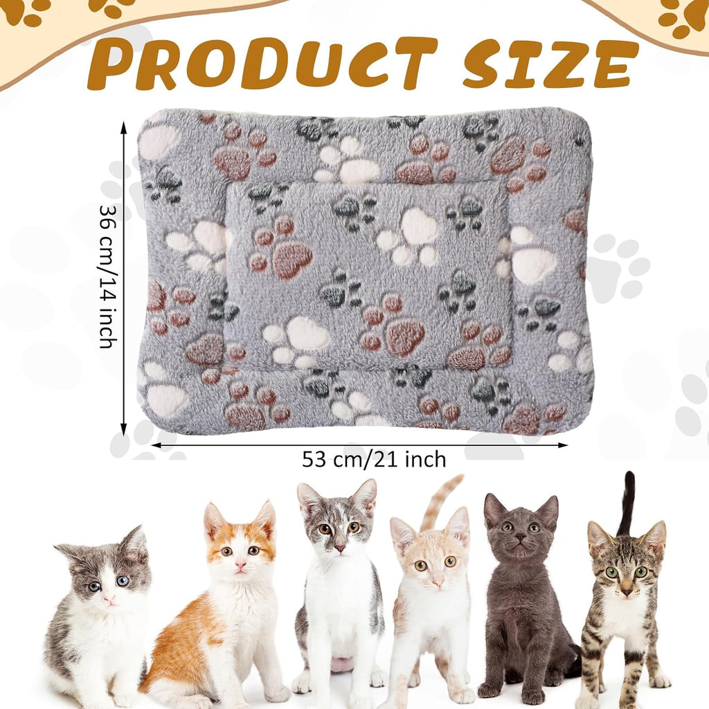 Tuanse 4 Pack Soft Pet Bed Mat Small Dog Crate Fleece