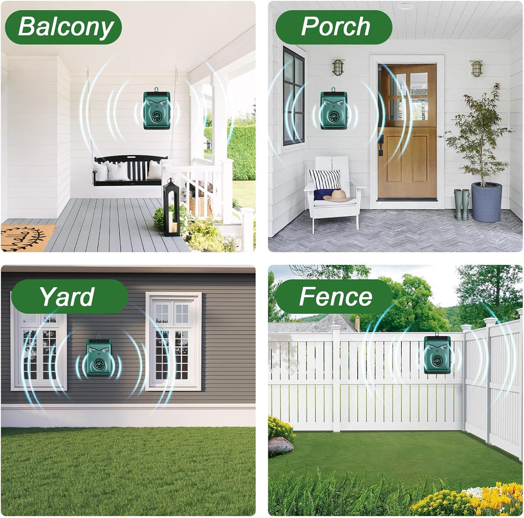 2026 Solar Ultrasonic Bird Repellent Devices Bird Deterrents for Outside Pigeon Repeller Outdoor Animal Repellent Outdoor to Keep Woodpecker Pigeon Out of Balconies Patio Garden(2Pack)