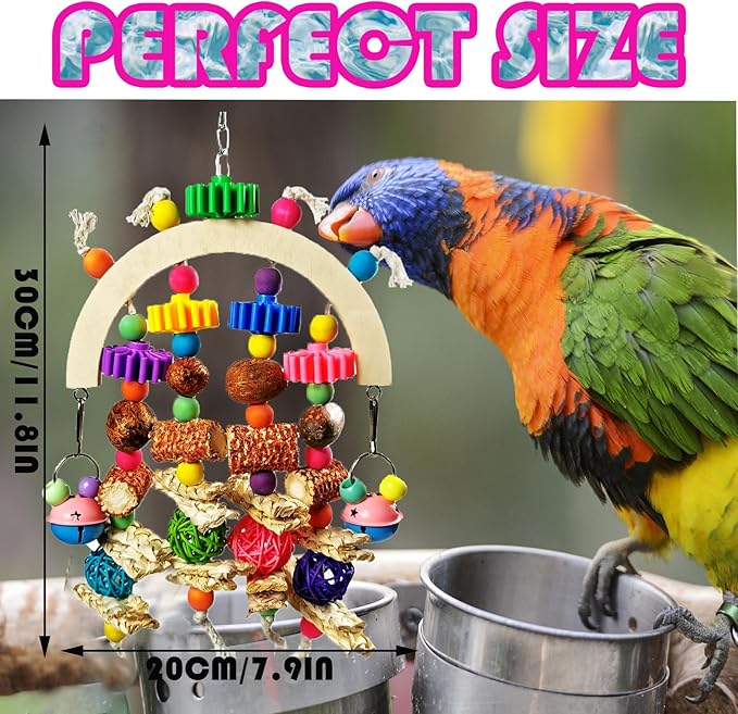 Bird Toys - Natural Corncob Wooden Mango Solid Chew Toys - Image 6