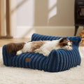 Bedsure ComfyFleece® Shown on TV Fluffy Cat Couch for Pets,24in Night Blue