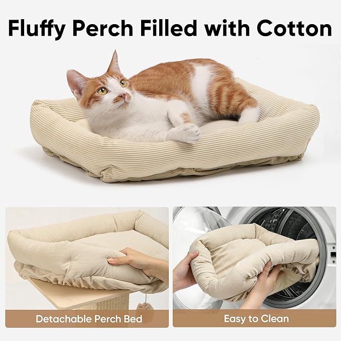 FUKUMARU Cat Scratching Post, Modern Style Tall Scratch Posts - Image 7