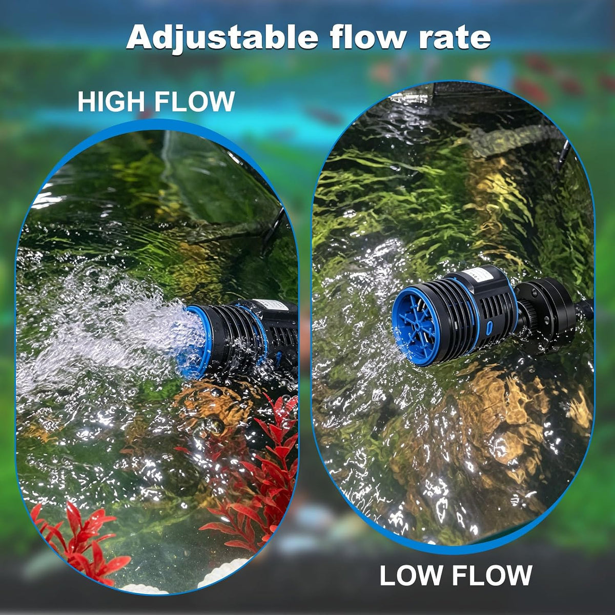 Wave Maker for Aquarium 1057GPH 7W Quiet Magnetic Powerhead 70-210Gal