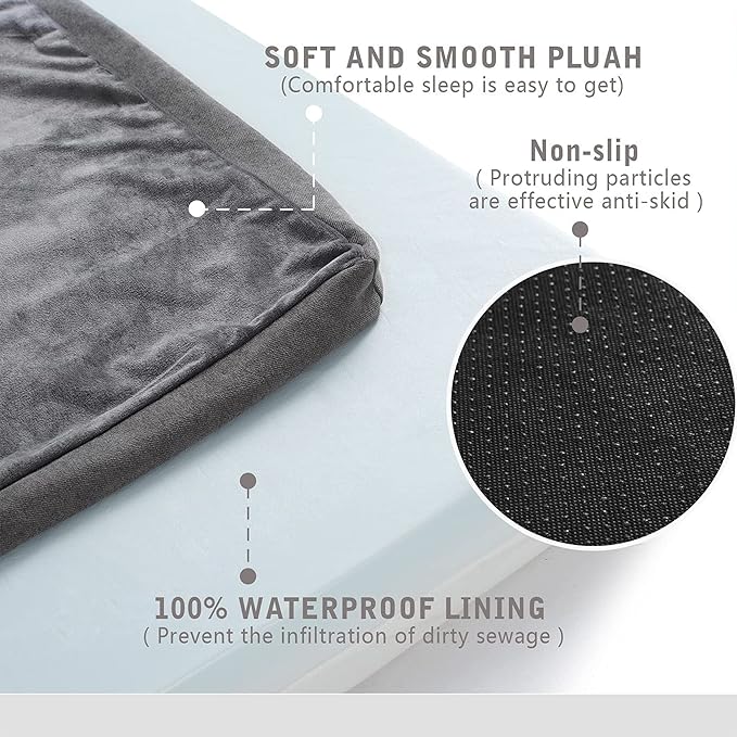 Orthopedic Memory Foam Dog Bed, Cooling Dog Beds Waterproof Pet Bed - Image 7