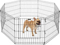 Puppy Playpen - Foldable Metal Exercise Enclosure - Indoor/Outdoor Fence by PETMAKER