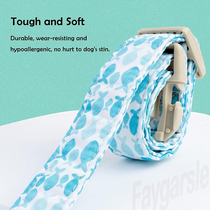 Faygarsle Fish Pattern Dog Collar, Adjustable - Image 4