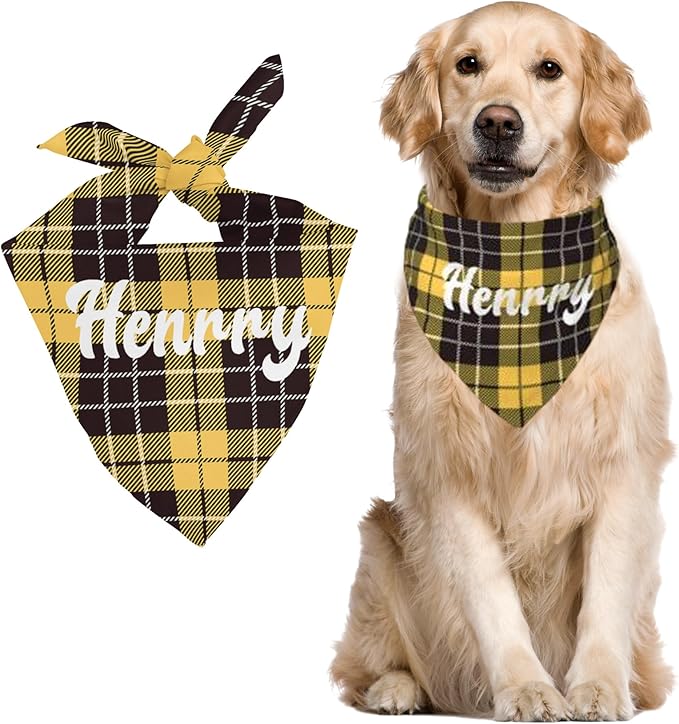 Custom Pet Scarf Personalized Dog Bandana by DOREALA