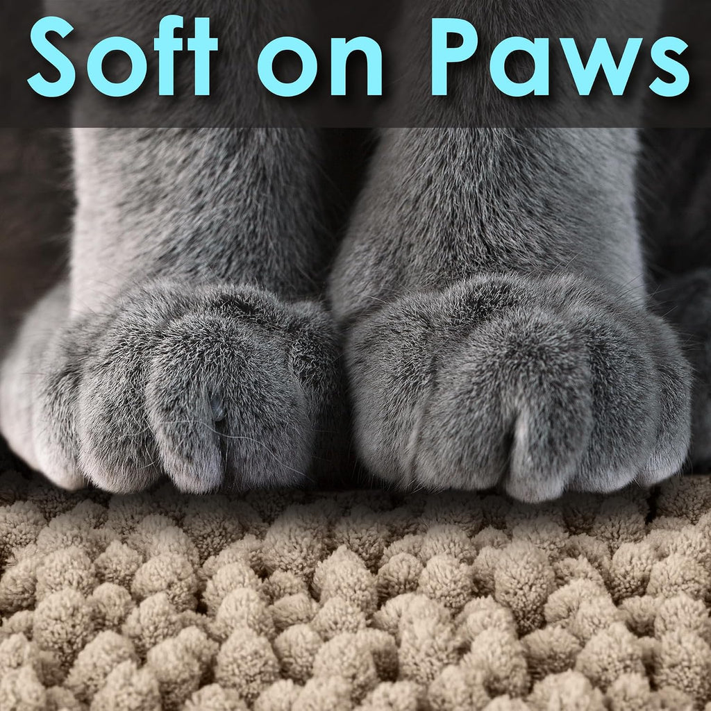 CatGuru Cat Litter Mat, Medium, Extra Large, XXL, Waterproof Litter Box Mat, Non Slip Kitty Litter Mat, Machine Washable Litter Trapping Mat, Soft Litter Tray, Cat Stuff (Medium, Sand/Heavy-Duty)
