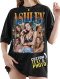 Custom Bootleg Rap Shirt with Photo Text, Vintage Custom Picture Shirt by 68PHALO