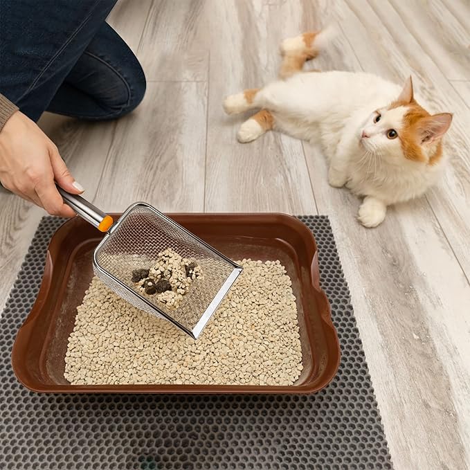 Cat Litter Scoop Stainless Steel Mesh Scooper - Image 7