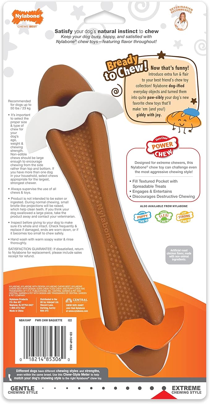 Nylabone Baguette Power Chew Toy - Image 11