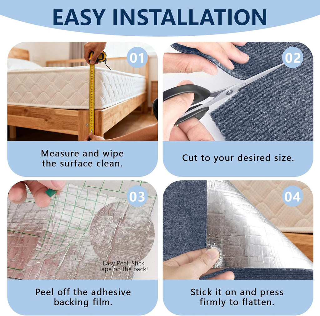 Cat Scratchers for Indoor Cats, Self-Adhesive Scratch Pad 78.7"x15.8"