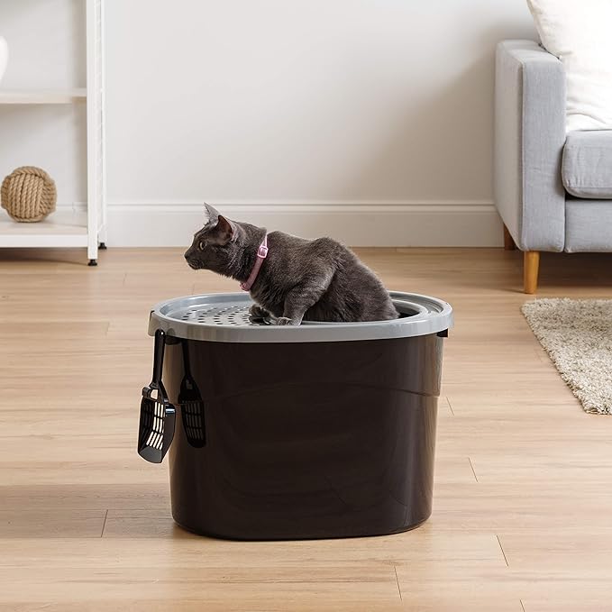 IRIS USA Top Entry Cat Litter Box, Large Enclosed - Image 10
