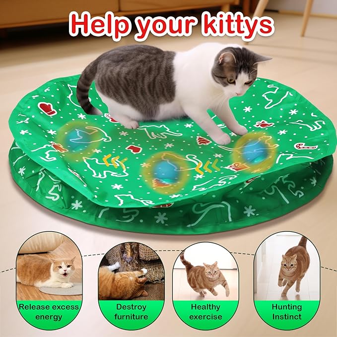 Interactive Cat Toys Ball Fast Rolling in Pocket, Motion Activate Chirping Cat - Image 7