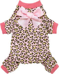Fitwarm Leopard Dog Pajamas, Fleece Dog Clothes by Fitwarm