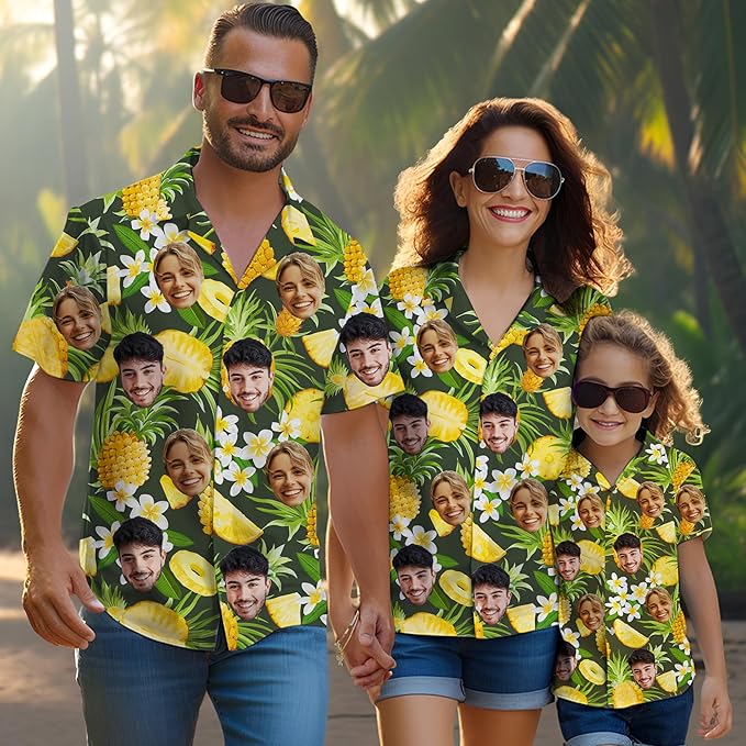 Custom Hawaiian Shirt with Face Photo Picture - Image 8