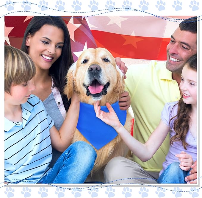 Abbylike 20 Pcs Sublimation Blank Dog Bandanas Plain Bandanas - Image 7