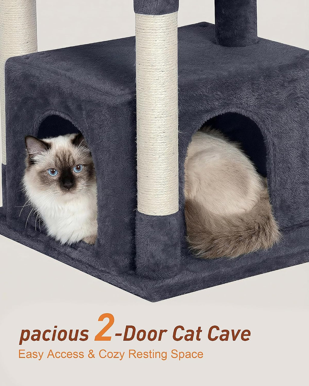 23.6" Cat Tree for Large Cat, 19 * 15.8 in Large Perch, Dark Gray