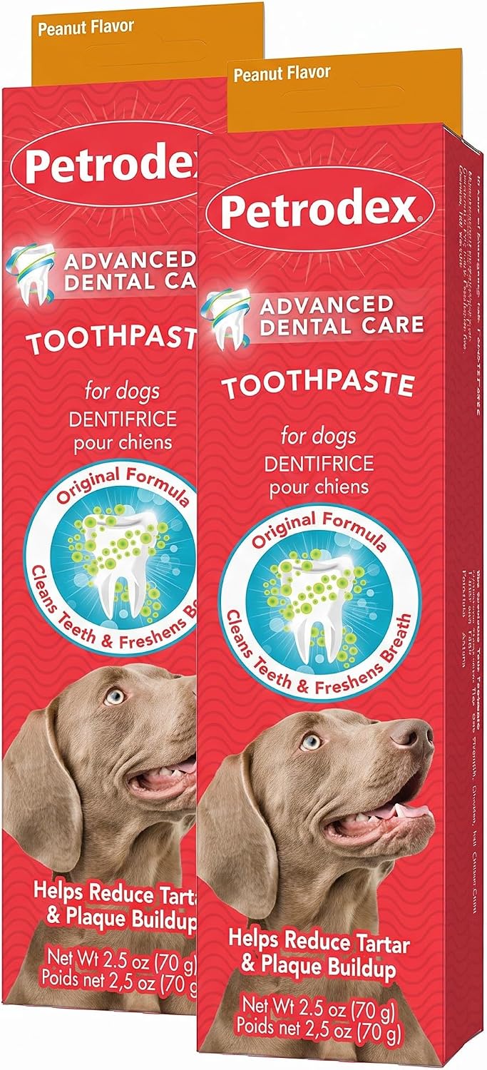 Petrodex Enzymatic Dog Toothpaste, Peanut Flavor, 2.5 Ounce (Pack of 6)