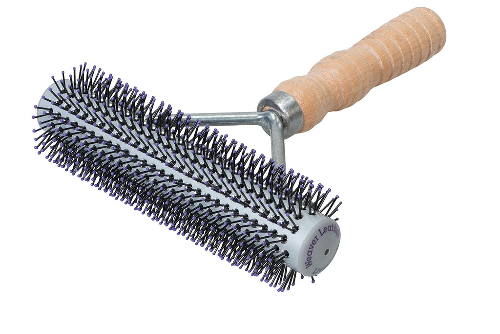 Weaver Leather Livestock Wide Range Brush, Silver/Purple