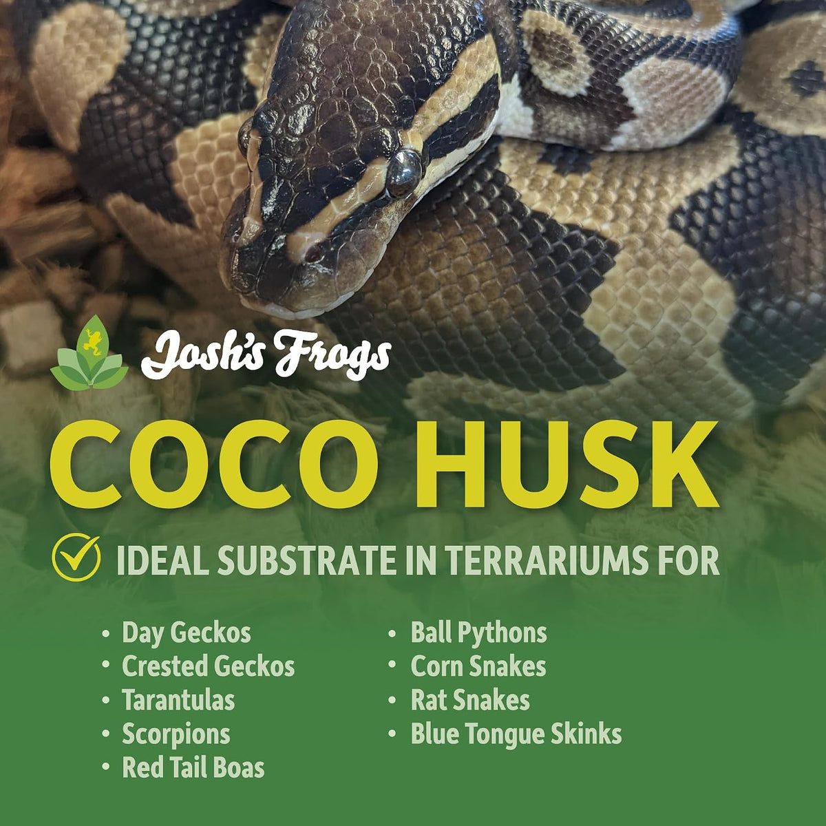 Josh's Frogs Coco Husk Brick, 6 Quarts