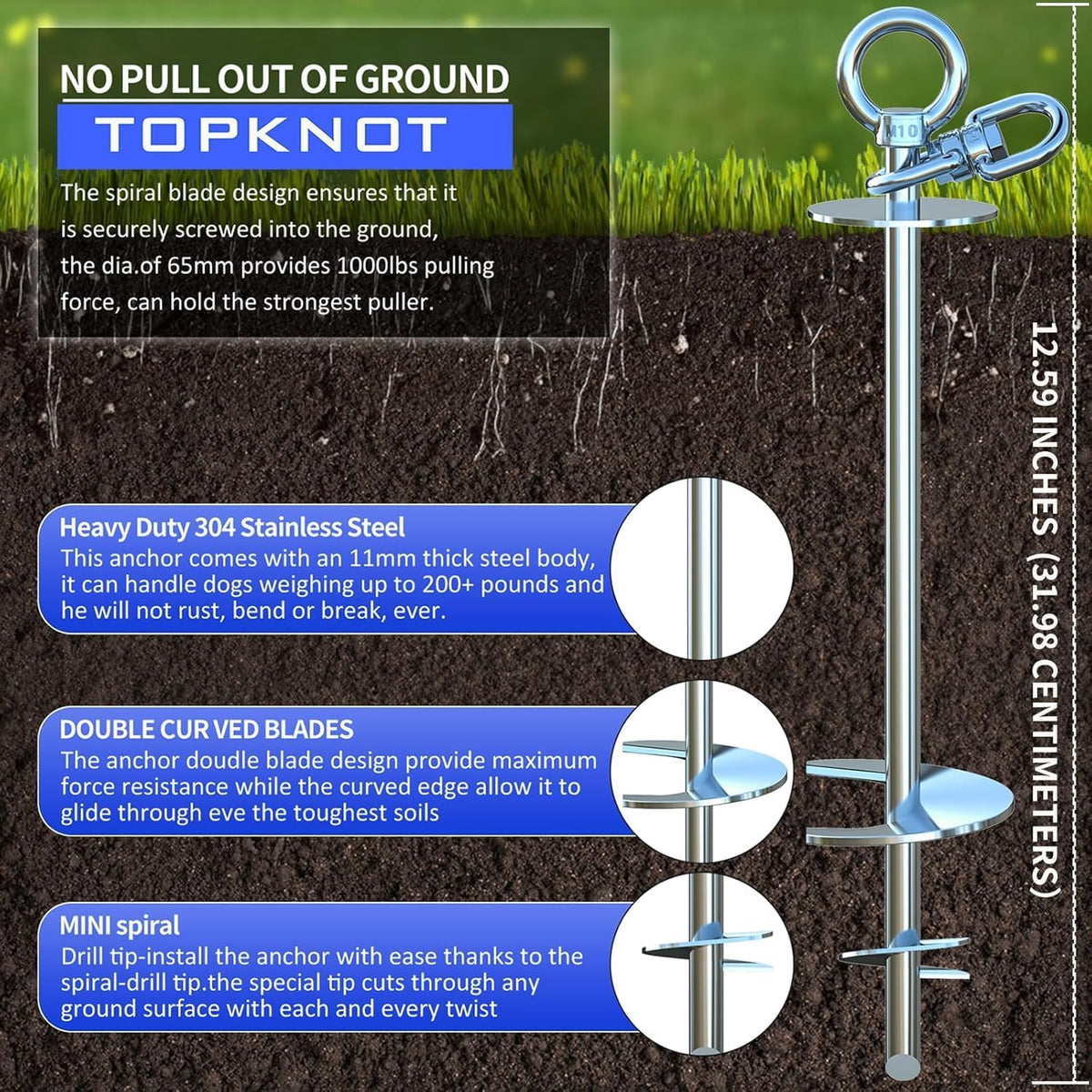 Dog Tie Out Cable and Stake for Yard,with 2x20FT Heavy Duty Cables,360°Swivel Dog Run Anchor- No Tangle,Runner for Yard - Up to 200LBS,Ideal for Outdoor Camping
