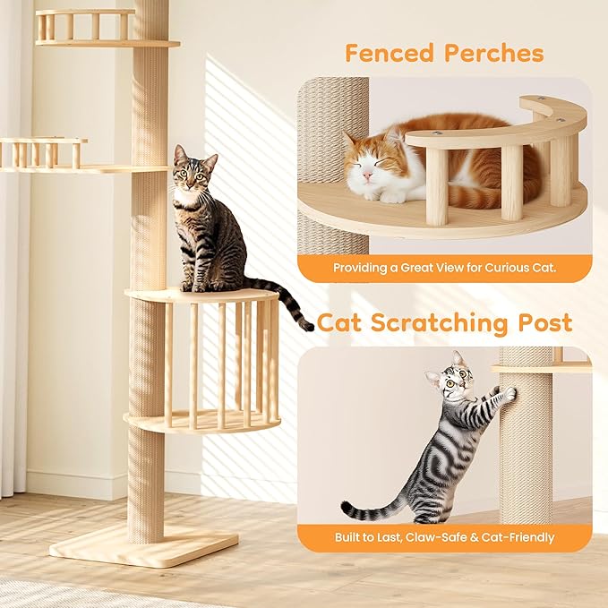 Floor to Ceiling Cat Tree Tower - Image 4
