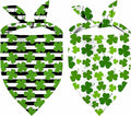 St. Patrick's Day Dog Bandana, 2 Pack Adjustable Holiday Party Pets Saint by XGXHZYLC
