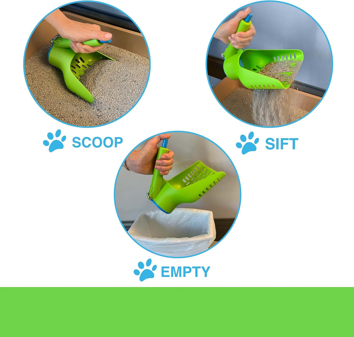 Cat Litter Scoop and Release - Gray, Litter Lifter, Poop Scoop