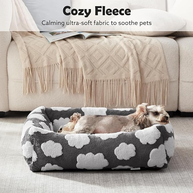 JOEJOY Small Dog Bed for Small Dogs, Rectangle Washable Orthopedic Dog Bed - Image 6