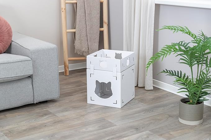 Trixie Casa Cara Modular Cardboard Cat Condo, Corrugated Indoor Cat Condo & - Image 6