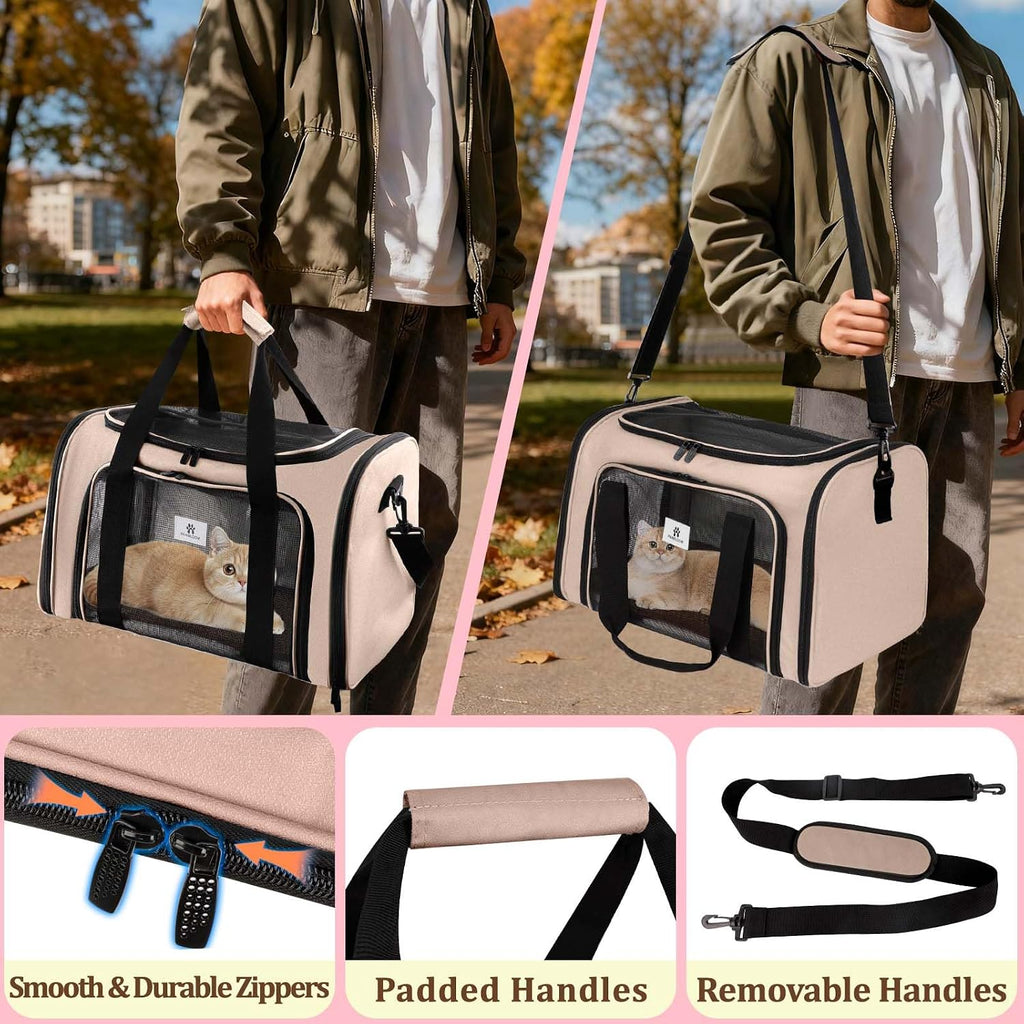 Cat Carrier Soft Sided for Cats and Small Dogs
