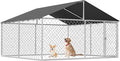 Petonly Outdoor Dog Enclosure Heavy Duty Dog Kennel House Mesh Dog Big Cage Pet by Petony