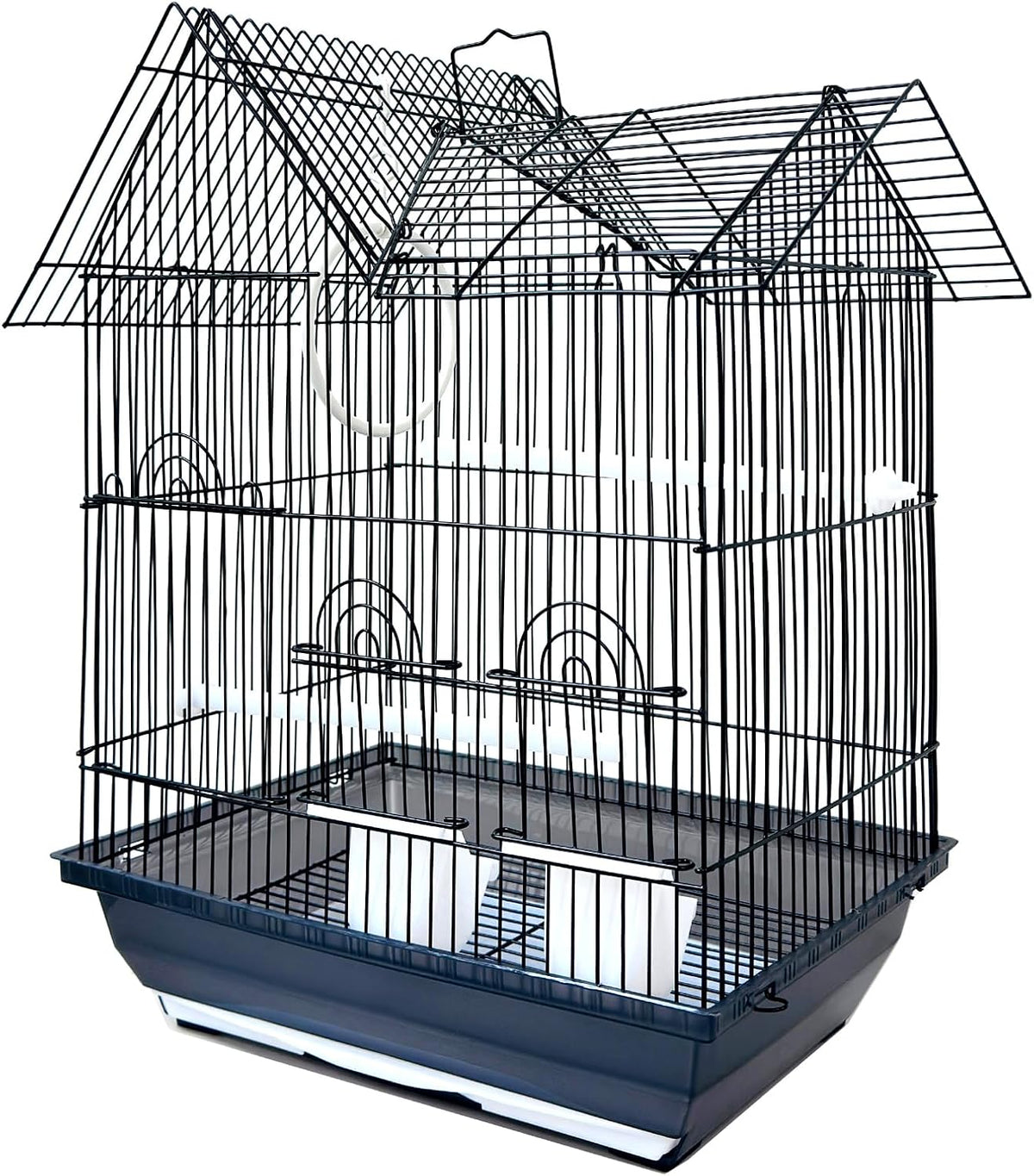 Versatile Portable Hanger Flight Bird Small Parrot Home House Travel Carrier Handle Cage for Cockatiels Parakeets Aviary Green Cheek Conures Finches Canary Budgies Lovebirds