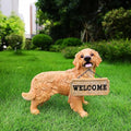 Golden Retriever Statue Outdoor Decorations – Outdoor Dog Statue Standing by Unknown