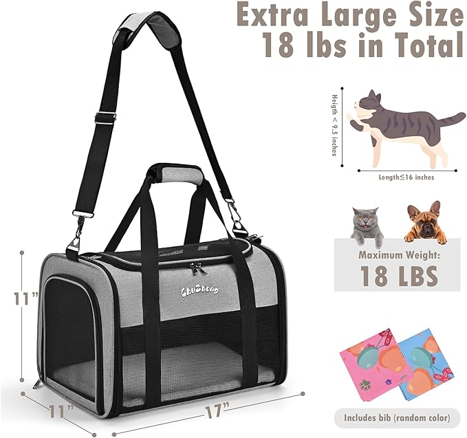 Airline Approved Pet Carrier for Cats & Small Dogs - Image 3