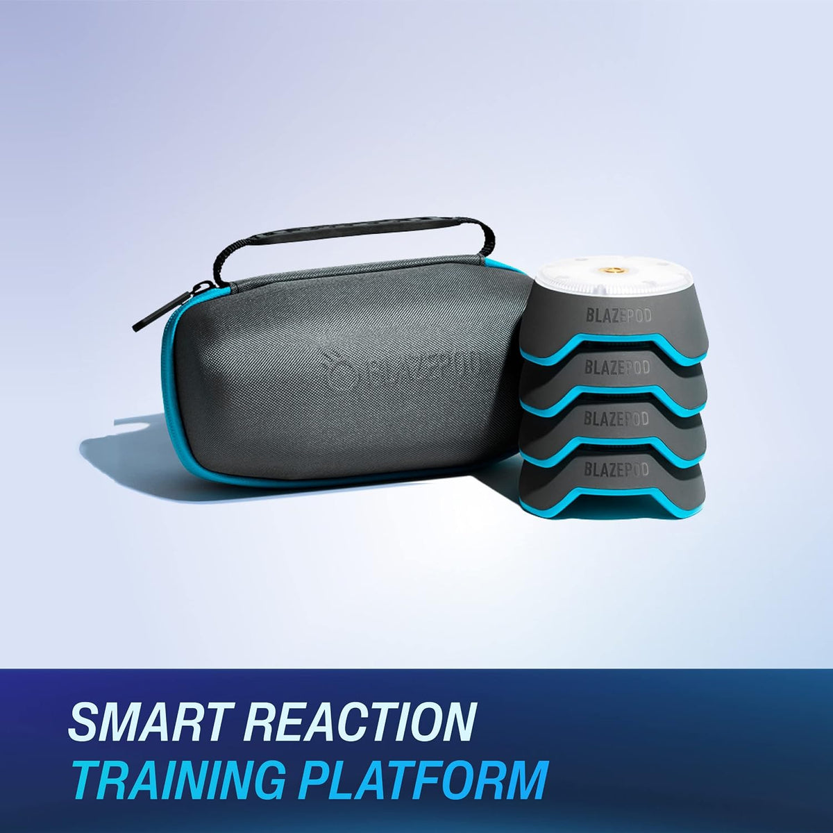 BlazePod Reaction Training Kit Smart Pods for Speed, Agility & Cognitive Drills - Pro-Level Training for Athletes, Trainers, Therapists & Coaches - App Access Included (4 Pods)
