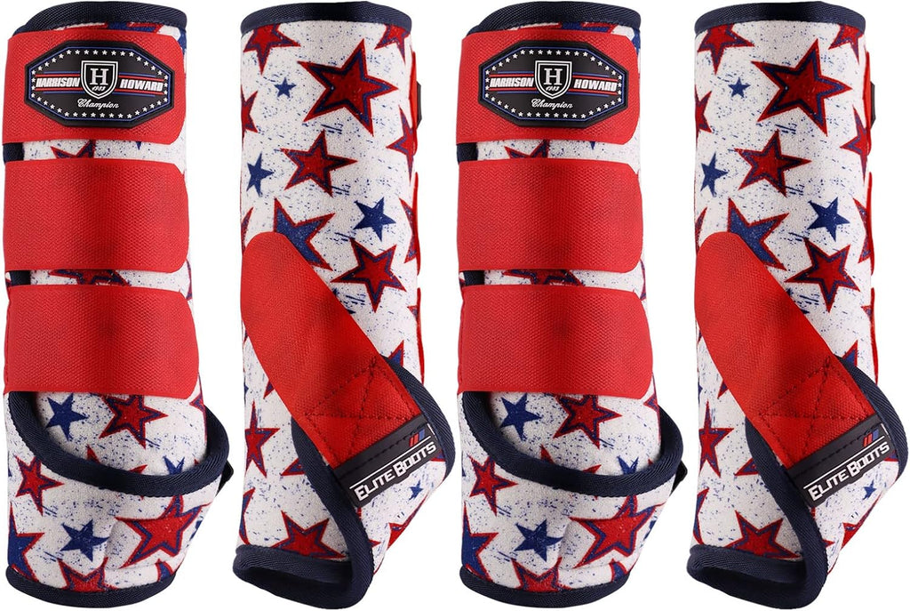 Harrison Howard 4-Pack Horse Sport Boots, Protective Horse Boots