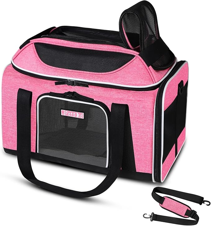 Petskd Top-Expandable Pet Carrier 18x13x9.5 Inches Southwest Airline Approved by Petskd