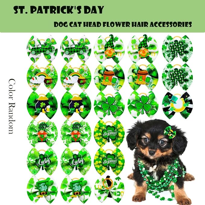 ULICO St. Patrick's Day Personalized Dog Bandana Embroidered Name Custom - Image 7