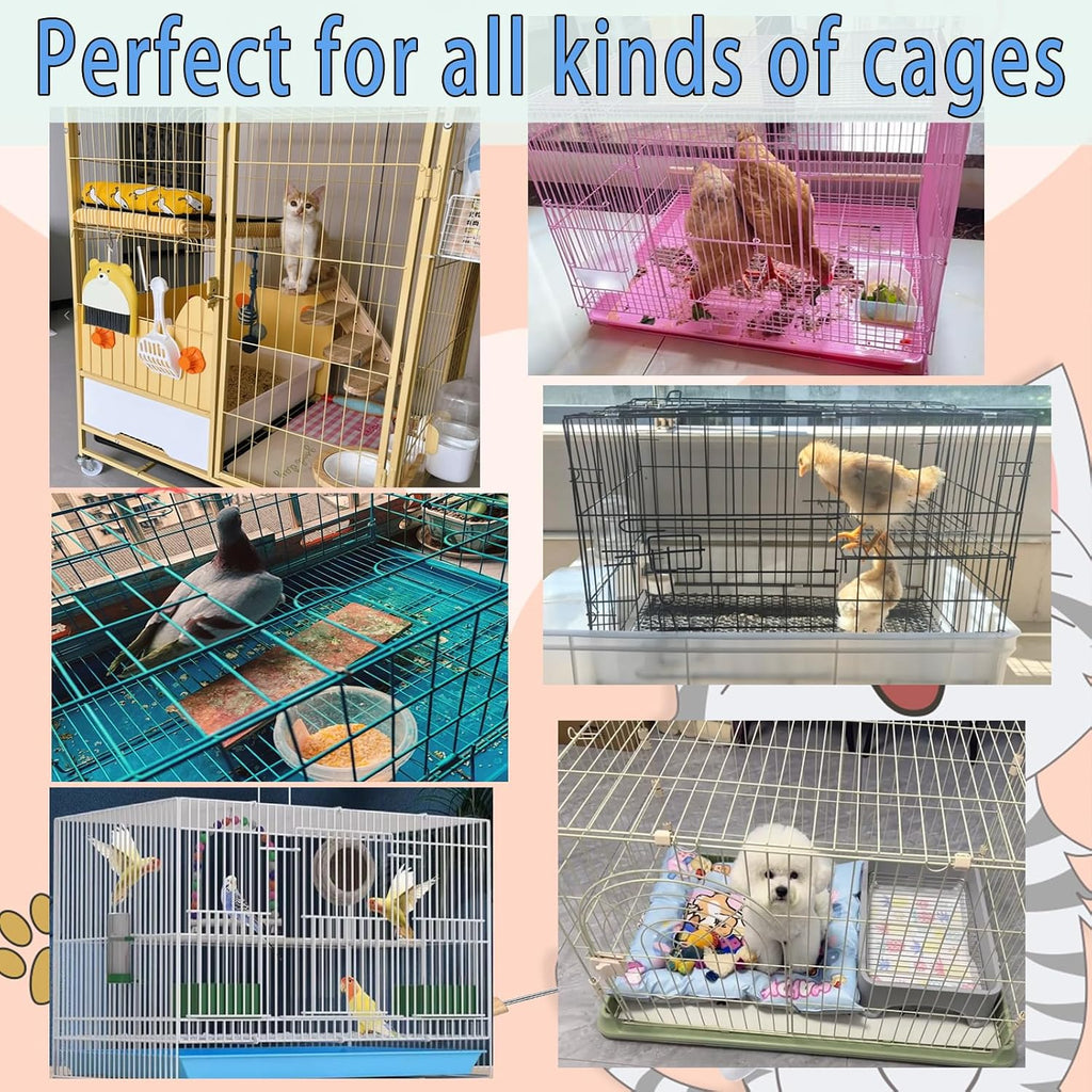 6pcs Set Bird Cage Cleaner Kit - Stainless Steel Poop Remover & Scraper Tool- Essential Bird Cage Accessories for Parakeet Items & Small Animal Cage Cleaning