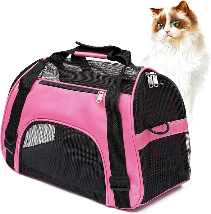 Cat Carrier for Small Cats Soft-Sided Pet Carrier for Cats Puppies Small Pets by MuchL