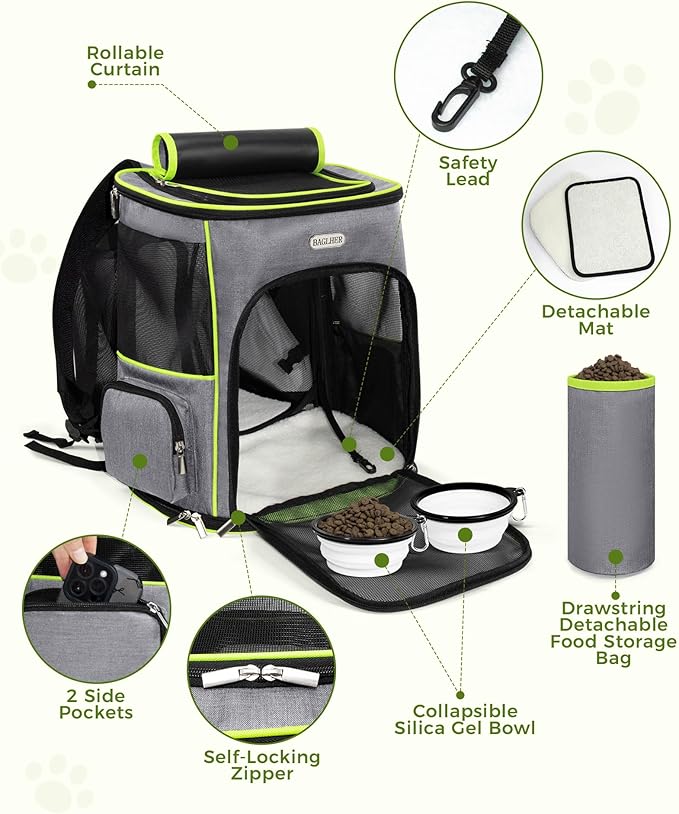 BAGLHER Expandable Cat Carrier Backpacks, Retractable Pet Carrier Backpack - Image 5