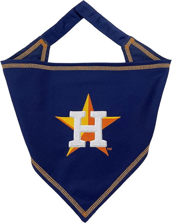 Pets First MLB Houston Astros TIE Bandana, Small/Medium. Dog Bandana Scarf Bib by PETSFIRST