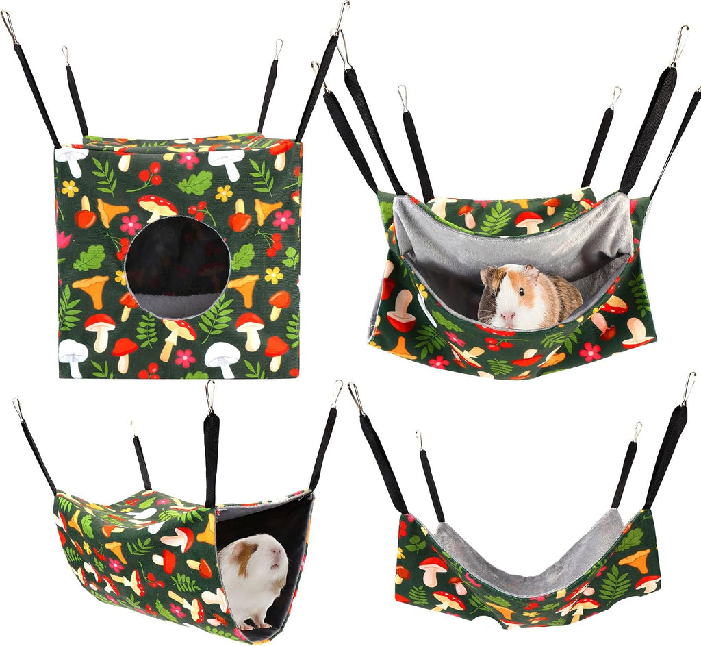 4 Pack Ferret Hammock Set for Cage Comfort Rat Bedding Accessories