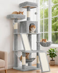 Cat Tree Tower Multi-Level with 2 Scratching Boards, GCT022W